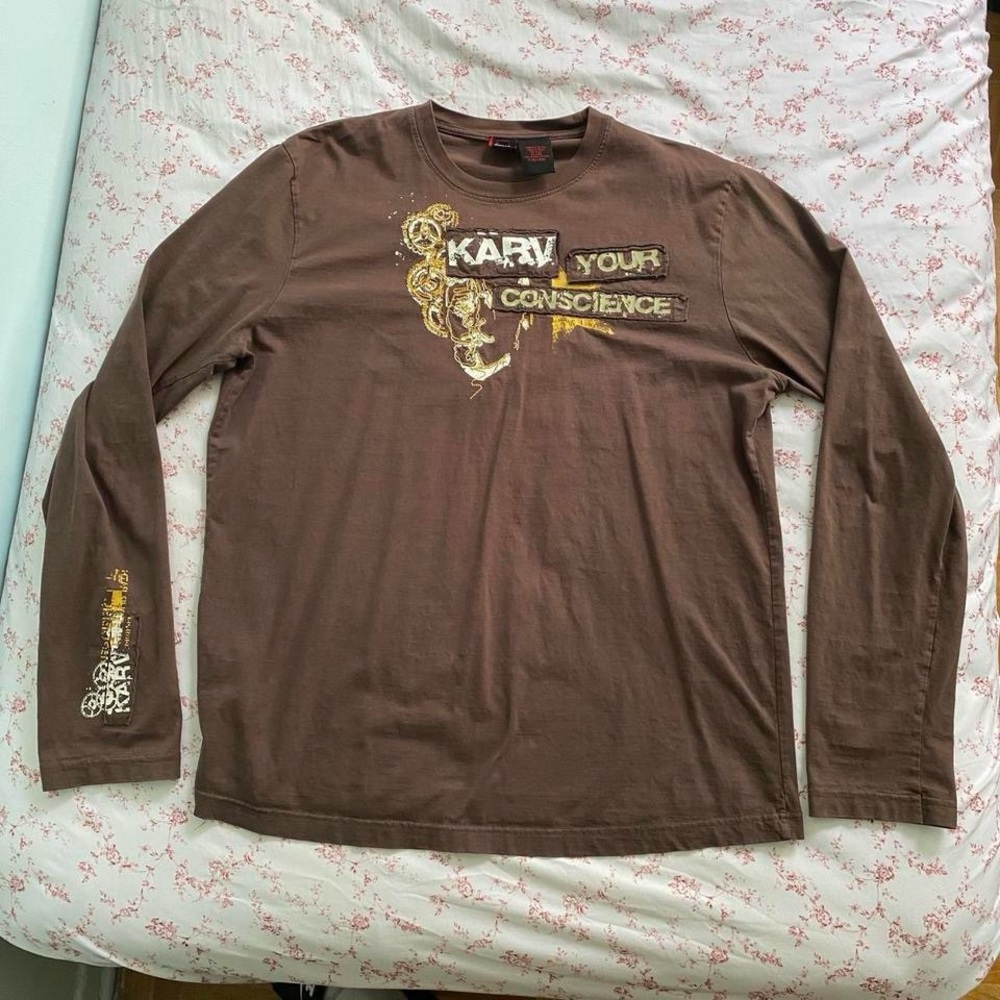 Y2k brown t-shirt